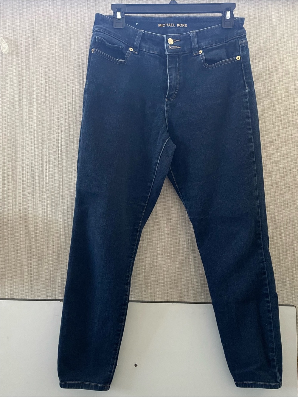 Michael Kors Men’s Slim Straight Dark Blue Jeans